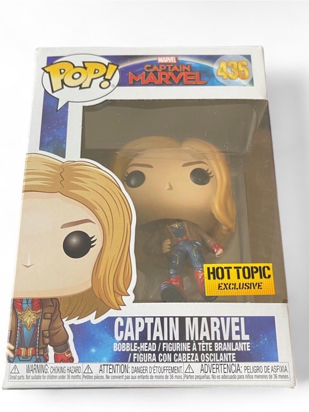 Funko Pop Captain Marvel #435 Hot Topic Exclusive Marvel Carol Danvers Figure